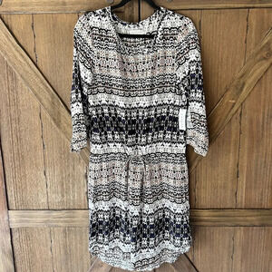 NWT Velvet by Graham & Spencer Mini Cinch Waist Boho Dress Size Medium